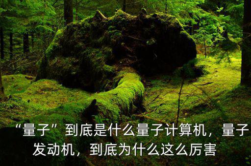 “量子”到底是什么量子計算機，量子發(fā)動機，到底為什么這么厲害