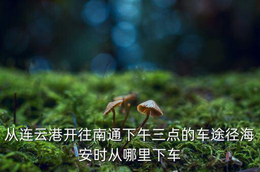 連云港到南通經(jīng)過什么地方，從連云港開往南通下午三點(diǎn)的車途徑海安時(shí)從哪里下車