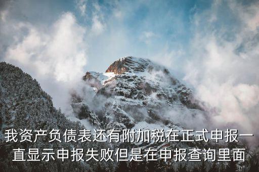 申報附加稅為什么申報不成功，增值稅已申報附加稅申報不了