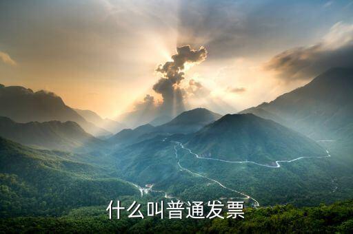 普通發(fā)票是什么，什么是普通發(fā)票