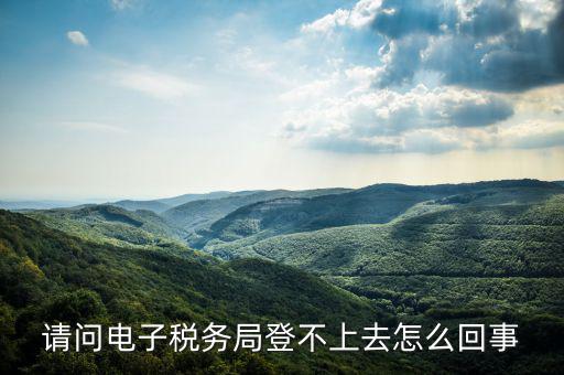 貴州省電子稅務(wù)局為什么進(jìn)不去，請(qǐng)問(wèn)電子稅務(wù)局登不上去怎么回事