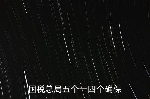 稅務局五個一是什么時候，國稅總局五個一四個確保