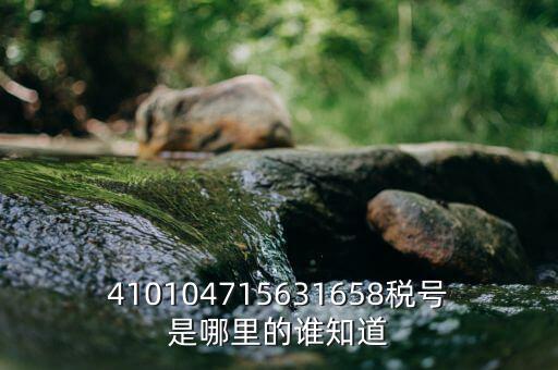 河南省的稅號(hào)是什么意思，410104715631658稅號(hào)是哪里的誰(shuí)知道