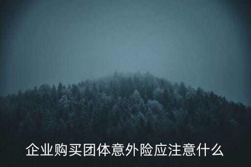 企業(yè)購(gòu)買團(tuán)體意外險(xiǎn)應(yīng)注意什么