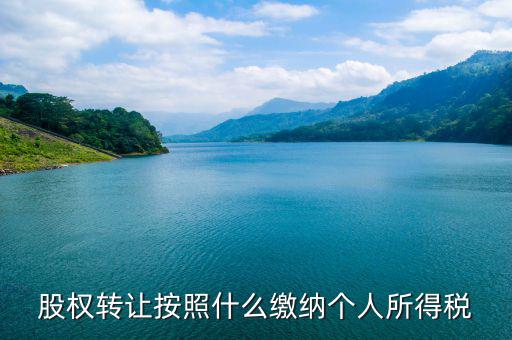 股權(quán)轉(zhuǎn)讓個稅按什么交，股權(quán)轉(zhuǎn)讓個稅怎么交
