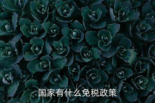 國家什么要實(shí)行減免稅，國家有什么免稅政策