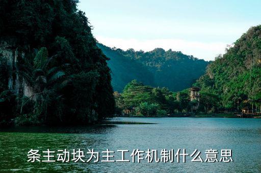 什么是條主動(dòng)塊為主，條主動(dòng)塊為主工作機(jī)制什么意思