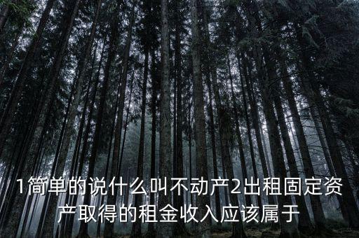 什么是不動產(chǎn)經(jīng)營租賃，不動產(chǎn)租賃不屬于銷售不動產(chǎn)的征稅范圍  正確 錯誤