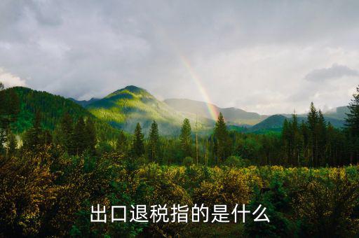 出口退稅 2c差指什么，出口退稅指的是什么