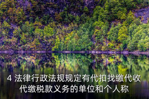 代繳義務(wù)是什么，財政代繳 什么意思