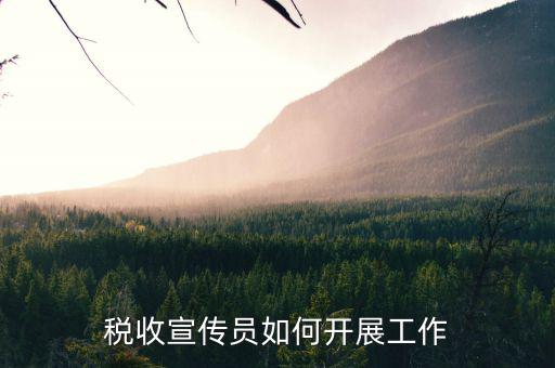 稅宣員是什么，公務(wù)員從事稅收宣傳工作是做什么