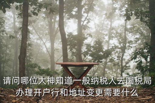 地址變更國(guó)稅變更需要什么資料，到稅局辦理變更地址需要什么資料