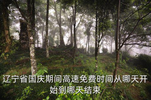 遼寧省河道費免征到什么時候，遼寧節(jié)假日高速免費什么時候開始