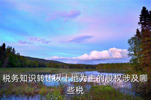 股權(quán)轉(zhuǎn)讓地稅管什么的，股權(quán)轉(zhuǎn)讓的稅務(wù)問(wèn)題