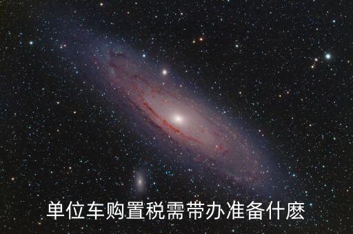 單位車輛購置稅需要什么材料，新車繳納購置稅需要帶什么