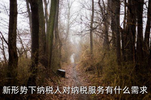 納稅服務的要求是什么，新形勢下納稅人對納稅服務有什么需求