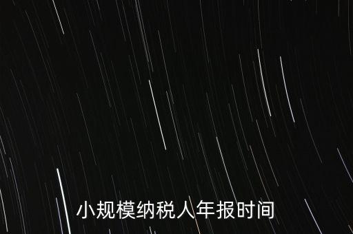 納稅申報(bào)年報(bào)什么時(shí)候，小規(guī)模納稅人年報(bào)時(shí)間