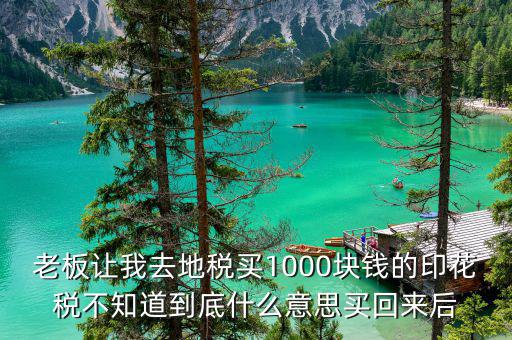 地稅印花稅什么意思，印花稅是什么意思