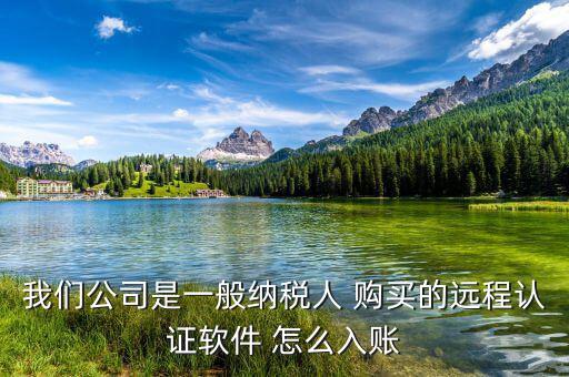 一般納稅人 網(wǎng)上認(rèn)證 認(rèn)定計入什么科目，我們公司是一般納稅人 購買的遠(yuǎn)程認(rèn)證軟件 怎么入賬