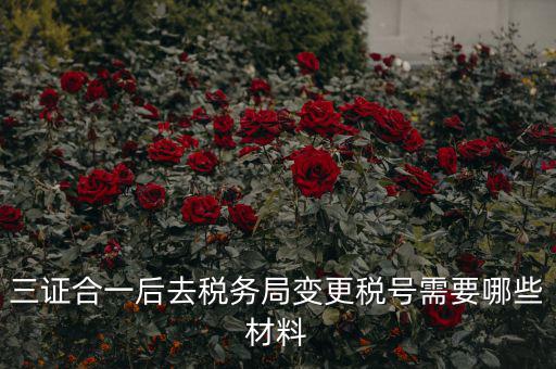 稅號(hào)變更需要什么合同，三證合一后去稅務(wù)局變更稅號(hào)需要哪些材料