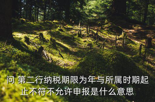 申報(bào)屬期不存在年度申報(bào)記錄什么意思，地稅當(dāng)前屬期不存在待申報(bào)稅種什么意思