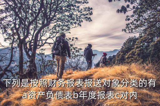 財(cái)務(wù)報(bào)表報(bào)送小類(lèi)選什么，下列是按照財(cái)務(wù)報(bào)表報(bào)送對(duì)象分類(lèi)的有a資產(chǎn)負(fù)債表b年度報(bào)表c對(duì)內(nèi)