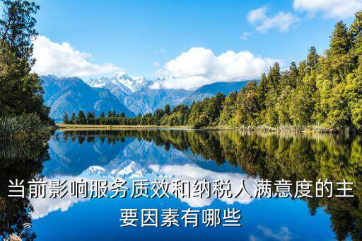 當(dāng)前影響服務(wù)質(zhì)效和納稅人滿(mǎn)意度的主要因素有哪些