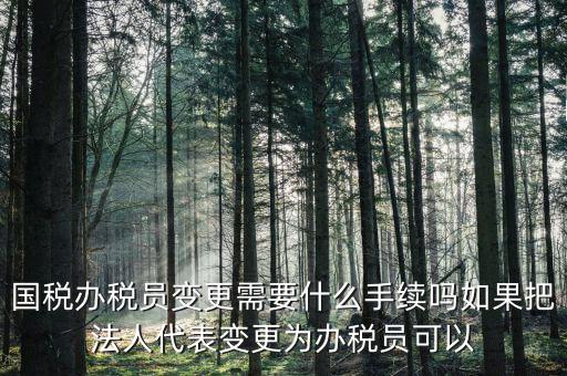 湖北變更辦稅員需要什么資料，關(guān)于變更企業(yè)財務(wù)負責(zé)人及辦稅員需要哪些資料啊