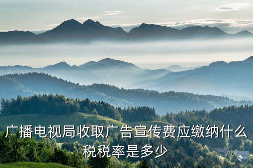 電視臺(tái)宣傳合同繳納什么印花稅，廣播電視局收取廣告宣傳費(fèi)應(yīng)繳納什么稅稅率是多少