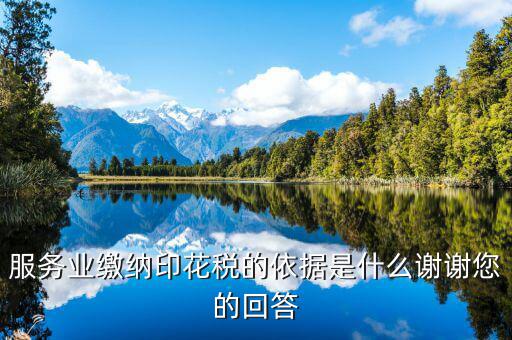 拍攝服務(wù)交什么印花稅，印花稅按什么交
