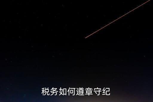 稅務(wù)守紀律是什么意思，呵呵 什么叫做守紀律