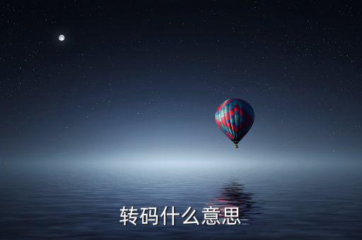 半稅時什么叫轉(zhuǎn)碼，轉(zhuǎn)碼是什么意思