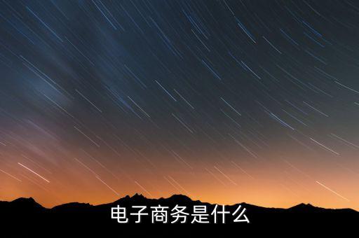 什么是電子稅務(wù)，什么是電子商務(wù)
