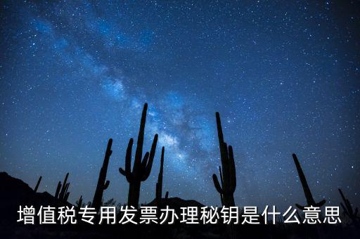 稅務(wù)密鑰是什么意思，增值稅專用發(fā)票辦理秘鑰是什么意思