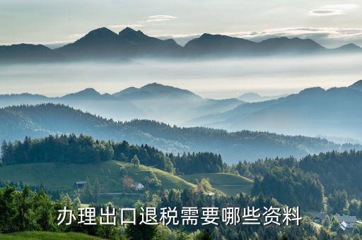 出口退稅需要什么，辦理出口退稅需要提供哪些資料或證件