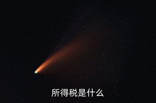 所得稅支出是什么，所得稅是什么