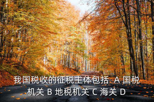 征收稅收的主體是什么，我國稅收的征稅主體包括  A 國稅機關 B 地稅機關 C 海關 D