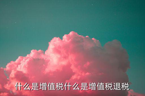 增值稅出口退稅是什么，出口退稅指的是什么