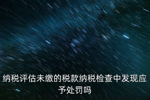 納稅評定稅款是什么，國稅作日常評估稅款繳滯納金比例是多少