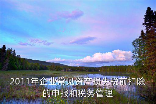 什么是資產(chǎn)損失屬于清單申報(bào)，資產(chǎn)損失稅前扣除什么是清單申報(bào)專項(xiàng)申報(bào)