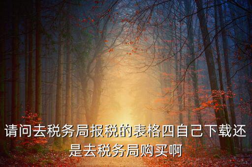 請問去稅務(wù)局報(bào)稅的表格四自己下載還是去稅務(wù)局購買啊