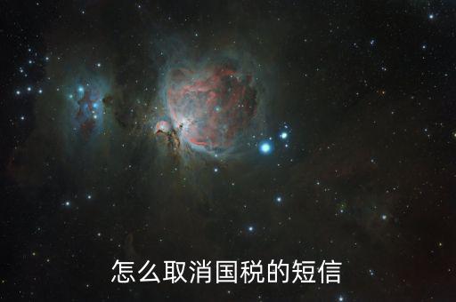 ?？趪惾绾稳∠A(yù)約，如何取消國稅正式申報(bào)