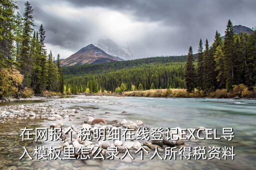 北京個(gè)稅明細(xì)申報(bào)如何導(dǎo)入，在網(wǎng)報(bào)個(gè)稅明細(xì)在線登記EXCEL導(dǎo)入模板里怎么錄入個(gè)人所得稅資料