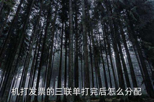 如何分配發(fā)票本，機(jī)打發(fā)票的三聯(lián)單打完后怎么分配