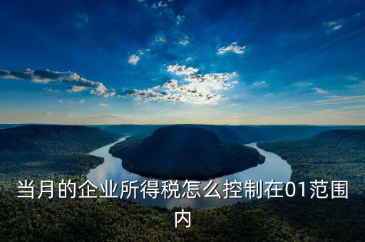 企業(yè)所得稅如何控制，當(dāng)月的企業(yè)所得稅怎么控制在01范圍內(nèi)