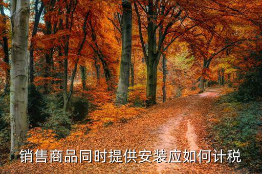 銷(xiāo)售并安裝如何計(jì)稅，企業(yè)銷(xiāo)售外購(gòu)機(jī)器設(shè)備并負(fù)責(zé)安裝怎么征稅