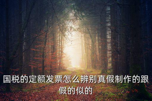 如何驗證定額發(fā)票，國稅的定額發(fā)票怎么辨別真假制作的跟假的似的