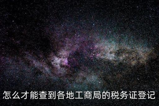 電子稅務(wù)登記如何查詢，稅務(wù)登記號(hào)查詢