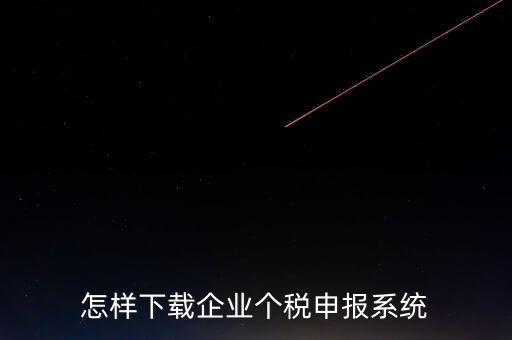 聊城個(gè)稅申報(bào)系統(tǒng)如何下載，怎樣下載企業(yè)個(gè)稅申報(bào)系統(tǒng)