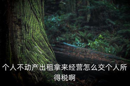 個人出租不動產(chǎn)如何納稅，個人房產(chǎn)出租應(yīng)如何納稅 住宅可按5稅率征收